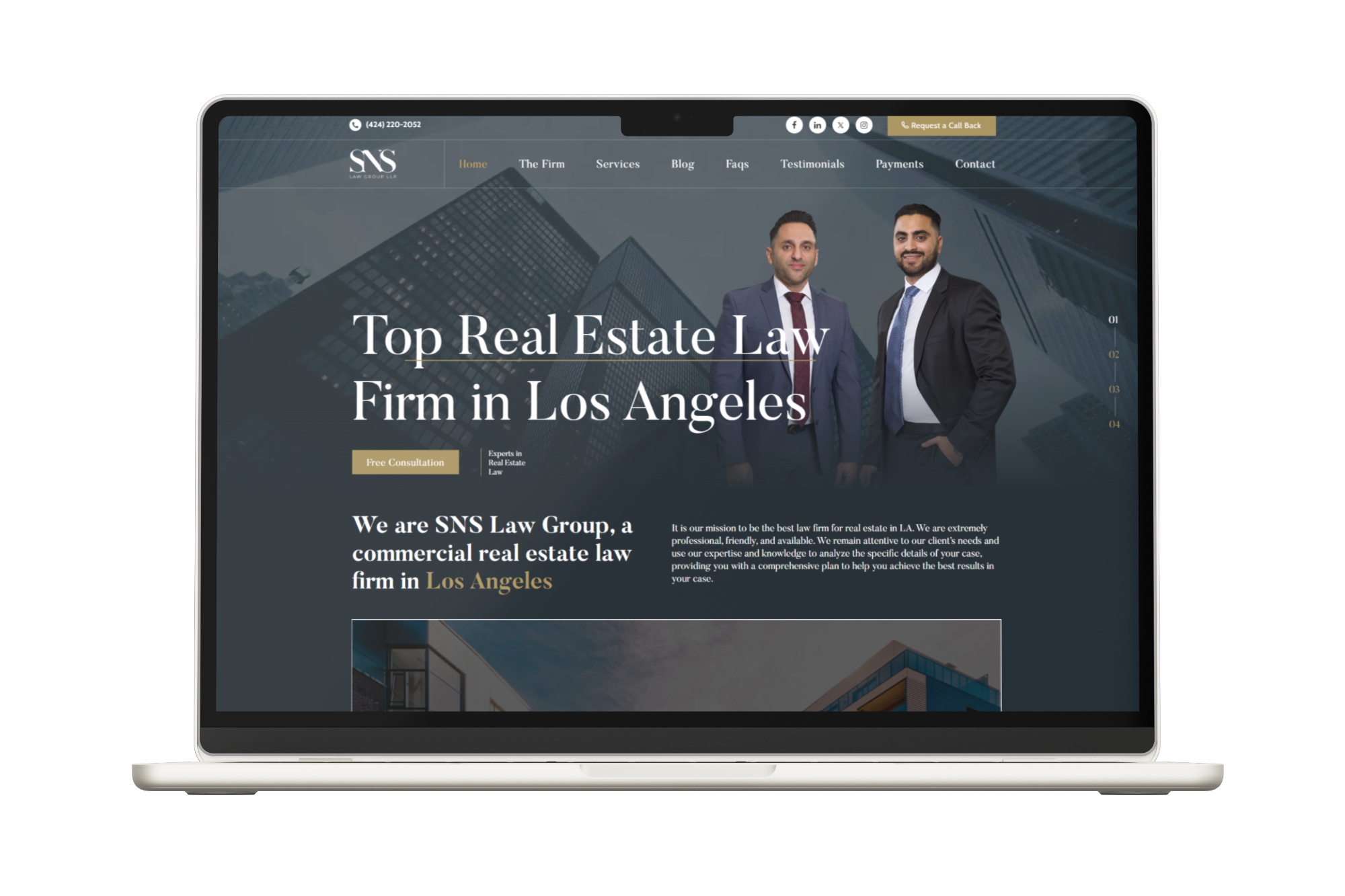 SNS Law Group Website
